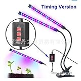 Yiteng　LED植物育成LEDライト　　2つの光クリップ　保育園　温室　トウモロコシのスペクトル　クリップ式 　360°角度及び高さ調整可能　低消耗電力
