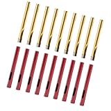 Perfk 20個セット　ドリルビット　ホールソー　ダイヤモンド　タイル　大理石　ガラス　スレート　口径 8mm　赤色＋金色