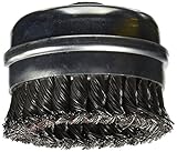 Firepower 1423-2115 Knot Type Wire Cup Crimped Wire Brush with 5/8-Inch Threaded Arbor and 4-Inch Cu