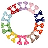 Oujyo 水玉リボン　ベビークリップ　ヘアピン　ヘアクリップ ヘアークリップ　20個セット　　赤ちゃん　子供　髪留め