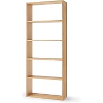 Amazon｜無印良品 スタッキングシェルフ・ワイド・5段・オーク材 幅