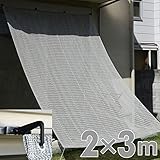 山善(YAMAZEN) 涼風シェード(2×3m) レギュラーフックセット グレー