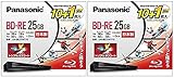 【2個セット】パナソニック 2倍速ブルーレイディスク(書換)25GB10枚+50GB1枚P LM-BE25W11S ✕ 2個セット
