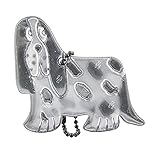 グリミス Glimmis リサ・ラーソン シリーズ スパニエル 北欧 リフレクター 反射 キーホルダー 再帰反射素材 3M