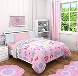 カサ ガーデン デイジーフラワー 幼児用ベッドシーツ4枚セット。幼児用。花柄。