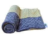 Cozy Wozy Signature Minky Baby Blanket, Sunshine Yellow/Charcoal Gray, 30 x 36 by Cozy Wozy