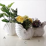 フラワーベース 花瓶 貝 陶器のシェルベース 3タイプ [hal9528] (C)