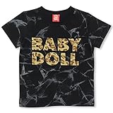 ベビードール ヒョウ柄ワッペンTシャツ 子供服 140cm ブラック