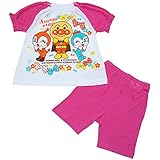 【本体綿100％】2017年 夏物 アンパンマンガール メッシュ 半袖パジャマ Anpanman Girl レッドピンク◇95cm