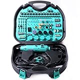 YFLY 252本のミニルーターセット 彫刻/削り出し/研磨/切断/切削/汚れ落とし 豊富な 付属品 ケース付きセット (252)