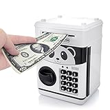 OVERMALパスワードMiniパンダバンク現金コインお金Billセーフボックスロックサウンドバッテリ電源