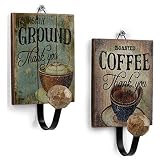 COSMOS 2 Pcs Antique Single Hook Wall Decor Wall Hanging Hooks for Home & Coffee Shop [並行輸入品]
