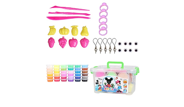 Amazon Siyushop Plasticine Diy 色付き粘土安全 無毒 ソフトモデル カラフルなdiy玩具 スケーン 子供への最高のギフト 12 24 36色 ねんど おもちゃ