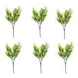 Baosity 6本　30cm　緑　人工シダー　木　家　庭　装飾　針葉　樹木　