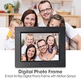 Digital Photo Frame, Wireless Mouse Control, 8 inch LCD Wi-Fi Cloud Digital Rahmen Photo Viewer with