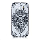 Zeebox Galaxy S6 ケース 高品質 TPU カバー 衝撃吸収 Samsung Galaxy S6 用 超薄型 落下防止 保護カバー 生涯補償付き (ブラック #5)