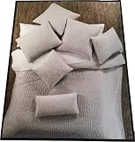 Kensie Home Set of 2 Standard Shams Cotton (Light Grey) 21" x 27" [並行輸入品]