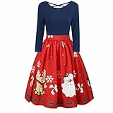 ワンピース POTOJP クリスマス周辺柄 長袖 セクシー ドレス 大人用 着痩せ オシャレ 膝丈スカート コスプレ衣装 女の子 コスチューム チュニック 女性用 衣装 クリスマス パーティー 演劇 