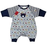 LoveLoveKids(ラブラブキッズ) 綿裏起毛車Ptモンキーオール 60cm /ネイビー NO.KK-31-3225
