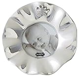 Mud Pie Ruffle Frame with Crown Baby Nursery, Silver, 3 x 3 by Mud Pie