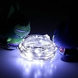 2 m 20led Miniフェアリーストリングライト、ボタンセルPoweredシルバー銅ワイヤランプ Alimao