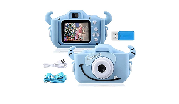 Amazon Podofoデジタルカメラ子供用男の子と女の子 子供用カメラ2 0インチ12 0mp 1080p Hd Ipsカラースクリーン目の保護 ミニ子供用カメラ 2 000万ピクセル大容量自画像多機能カメラ子供用誕生日クリスマスギフトブルー デジタルカメラ おもちゃ
