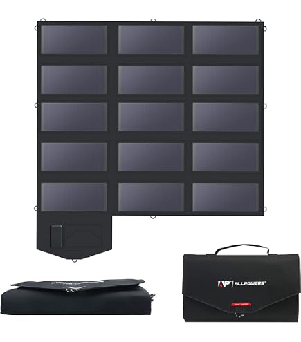 Amazon | ALLPOWERS SP600 ソーラーパネル 600W 折り畳み式 小型 太陽