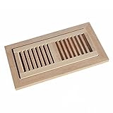 WELLAND® 5/8 Inch Thickness 4 Inch x 12 Inch Red Oak Flush Mount Floor Register Unfinished [並行輸入品]