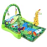 JHD 赤ちゃん森林ジム音楽ゲームブランケットフィットネスラックフロアクロール子供のための再生マットクッション
