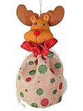 クリスマスデコレーションクリスマスギフトバッグアップルバッグキャンディバッグ[B]