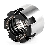 uxcell　コレットナット　コレットチャック修理部品　ブラック　金属　15×12mm　ER11　旋盤ツール