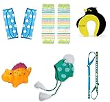 ラヴィギフト6点セットベルトカバー ブルー マシュマロ ペンギン 恐竜A 帽子ミント ホルダーGW lv-g09‐69