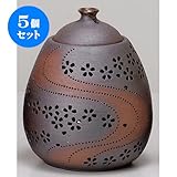 5個セット 照明具 灯り花入雫の桜(中) [22 x 26cm] 土物 手造り インテリア 和風 プレゼント 飲食店