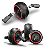 Hosam 超静音 手軽　お洒落 腹筋ローラー 腹筋エクササイズ 腹筋運動 スリムトレーナー ...