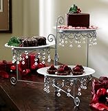 ビーズ3 Tier Silvertone Swivelサーバーコレクションなどホーム供給メンテナンスストアで