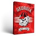 Georgia Bulldogsキャンバス壁アートバナーデザイン2