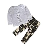 Tovadoo 子供服 ベビー服 男の子 トップス+ズボン 秋冬 長袖 アルファベット柄 迷彩柄 兄弟揃い カッコイイ パジャマ 部屋着 保育園 旅行