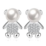 バレンタインデーのプレゼント ファッションの真珠のイヤリング 流行可愛いスタイルミニくまさんのピアス 少女が一番愛して