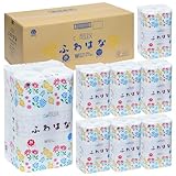 【ケース販売】コアレックストイレットペーパーふわはな30ｍダブル12ロール8パック入り（96ロール）