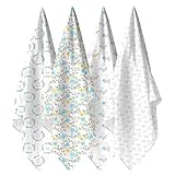 (ウィーゴアミーゴ) weegoamigo おくるみ 新生児 ガーゼ ブランケット [4PackMuslin] [BunnyFloral/7974]