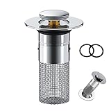 Yurika 洗面台 排水栓 ゴミ受けポップアップ 洗面台自閉式止水栓 排水口 防臭 防虫 目詰まり防止 掃除が楽 ヘアキャッチャー 排水溝 ゴキブリ対策 輪ゴム付き 掃除しやすい内径34mm-40mm以内適用キッチン用 台所用 浴室-排水溝 ゴミ受け排水口