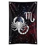 Scorpio Scorpion Zodiac SignホロスコープでスペースホームビジネスオフィスSign 22" x 33" MINI.BANNER.Z000987_8