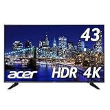 Acer 4Kモニター DM431Kbmiiipfx 43インチ IPS 半光沢 3840x2160 4K 75Hz 250cd 5ms HDR Ready HDMI DisplayPort ブラック