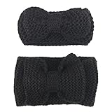 ARABOYO　女の子　ヘアリボン　無地　ニット　蝶結び　純色　柔らか　清潔的　ヘッドバンド　カチューシャ　ベビー　ママ　親子　遊ぶ　普段　アクセサリー　たび　寝る　お祝い日　夏(1歳以上）