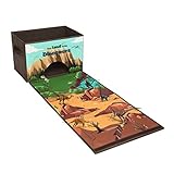livememory恐竜Kids ToyストレージボックスPlay Matおもちゃストレージビン( Not Included Dinosaur Figures ) -brown
