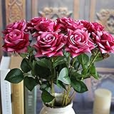 魔法使いハウルと火の悪魔10pcs新しいシミュレーション高品質シルクバラ花人工花 A01FL16CA0707ER100025