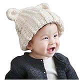 Xiting冬新生児赤ちゃん幼児ニットキャップかぎ針編みコスチューム写真写真プロップキャップ one size