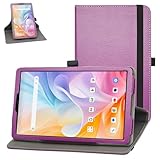 MAMA MOUTH for LUCA TE08D2M64-V1B ケース,360回転カバー 対応 IRIS OHYAMA LUCA TE08D2M64-V1B 8インチ タブレット,紫