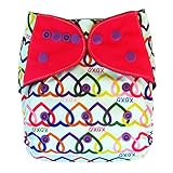 Charcoal Bamboo AIO All-in-one Cloth Diaper with Pocket, Hearts by Ecoable [並行輸入品]
