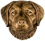 Golden Retriever Dog Knocker - Bronze [並行輸入品]